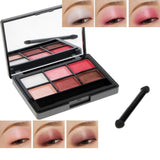 Max 6 Color Pearl Glitter Eye Shadow Powder Palette Matt Eyeshadow Cosmetic Kit 01#Pretty Pink