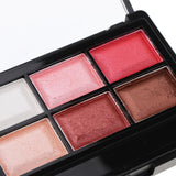 Max 6 Color Pearl Glitter Eye Shadow Powder Palette Matt Eyeshadow Cosmetic Kit 01#Pretty Pink