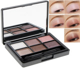 Max 6 Color Pearl Glitter Eye Shadow Powder Palette Matt Eyeshadow Cosmetic Kit 03#Fashion Smoky