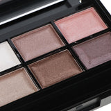 Max 6 Color Pearl Glitter Eye Shadow Powder Palette Matt Eyeshadow Cosmetic Kit 03#Fashion Smoky