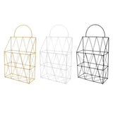 Maxbell Multi-function Magazine Newspaper Storage Basket Book Holder Organizer Black