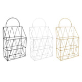 Maxbell Multi-function Magazine Newspaper Storage Basket Book Holder Organizer Black