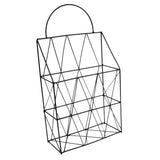 Maxbell Multi-function Magazine Newspaper Storage Basket Book Holder Organizer Black
