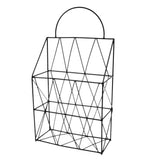 Maxbell Multi-function Magazine Newspaper Storage Basket Book Holder Organizer Black