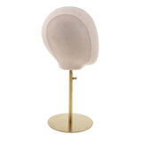 Suede Cork Mannequin Head Hat Rack Cap Wig Holder Display Stand White