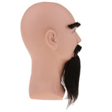 Maxbell Male Cosmetology Mannequin Manikin Head with Beard for Wigs Making Long