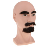 Maxbell Male Cosmetology Mannequin Manikin Head with Beard for Wigs Making Short