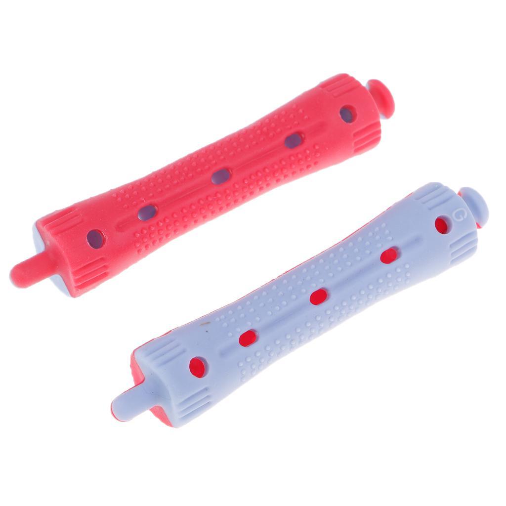 12x Hair Curler Clamps Hairdreser Perm Rods Hair Styling DIY Tool 7 x 1.5 cm