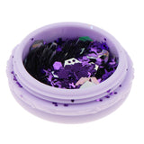 2x Chunky Cosmetic Glitter Shimmer Holographic Body Glitter Powder Sequins Purple