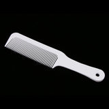 Maxbell Flat Top Clipper Comb Finely Waved Teeth Barber Hair Cut Styling Comb White - Aladdin Shoppers