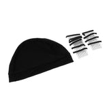 Maxbell Durable Wig Clips for Women & Men Wig with Breathable Elastic Wig Net Cap L - Aladdin Shoppers