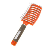 Maxbell Large Curved Vented Hair Brush for Detangling Drying Scalp Massage Orange - Aladdin Shoppers