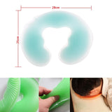 Salon SPA Massage Bed Silicone Soft Face Pad Relax Cushion Pillow Green