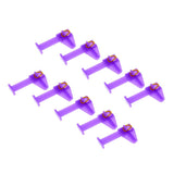 Max 10pcs/set Plastic Nail Repair Clip Nail Tips Reshape Tool Nail Pincher Purple