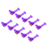 Max 10pcs/set Plastic Nail Repair Clip Nail Tips Reshape Tool Nail Pincher Purple