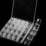 Max Empty Plastic Nail Art Tips Storage Case Jewelry Decor Container Clear