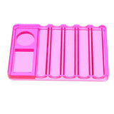 Max Nail Art Polish Pen Rest Holder Organizer Stand for UV Gel Brushes Rose Red