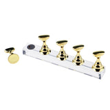 Max Top False Tips Display Stand Training Practice Holder Nail Art Accessories Gold