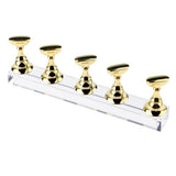 Max Top False Tips Display Stand Training Practice Holder Nail Art Accessories Gold