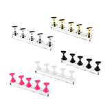 Max Top False Tips Display Stand Training Practice Holder Nail Art Accessories Gold
