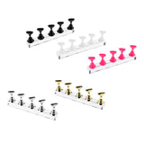 Max Top False Tips Display Stand Training Practice Holder Nail Art Accessories Gold