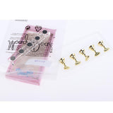 Max Top False Tips Display Stand Training Practice Holder Nail Art Accessories Gold