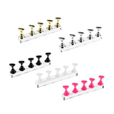 Max Top False Tips Display Stand Training Practice Holder Nail Art Accessories Gold
