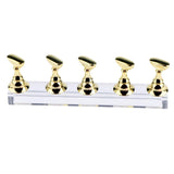 Max Top False Tips Display Stand Training Practice Holder Nail Art Accessories Gold