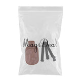 Max Real Leather Hair Scissors Combs Clips Bag Hairdressing Barber Tools Holster Brown