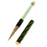 Professional Nail Art Brush UV Gel Polish Drawing Liner Painting Design Pen Green