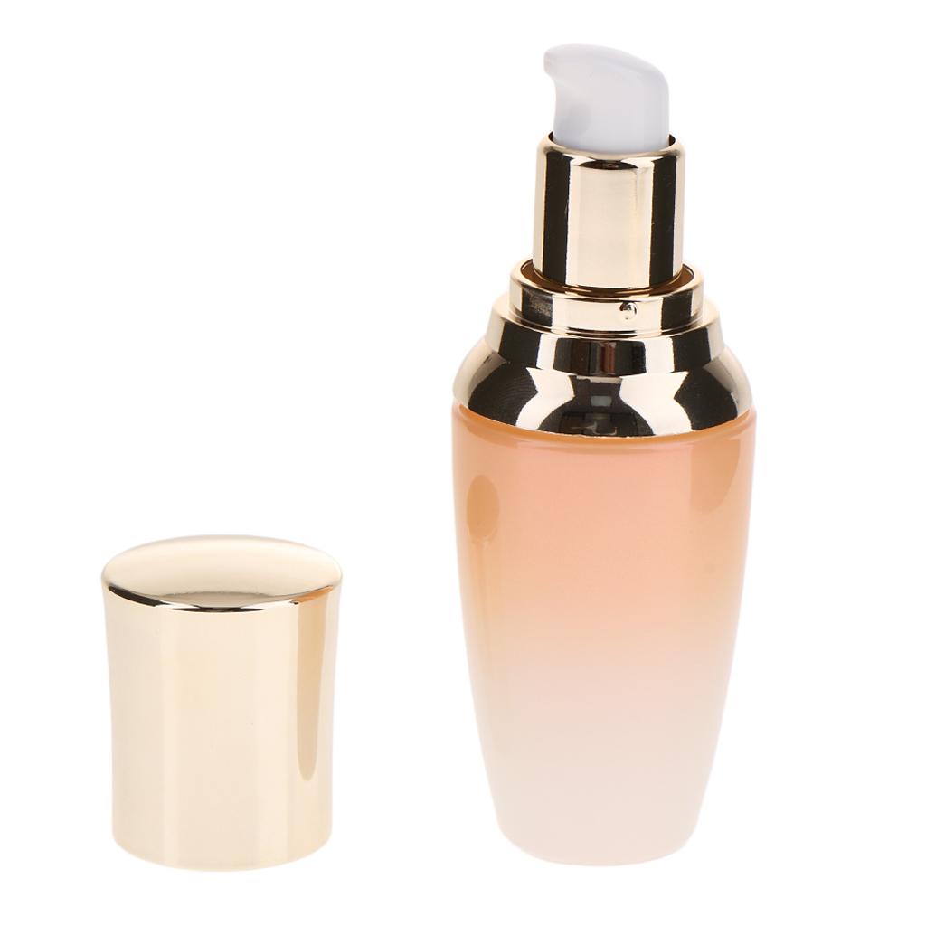 Empty Glass Pump Spray Bottle Makeup Lotions Sunscreen Jars Container 30ML