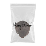Max Short Fluffy Women Human Hair Synthetic Full Hair Wigs With Bang Dark Brown