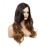 Max Women Heat Resistant Long Curly Wig Hairpieces Synthetic Cosplay Wig 60 cm