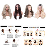 Max Women Heat Resistant Long Curly Wig Hairpieces Synthetic Cosplay Wig 60 cm 29inch
