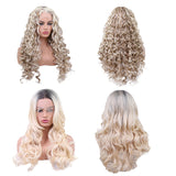 Max Women Heat Resistant Long Curly Wig Hairpieces Synthetic Cosplay Wig 60 cm 29inch