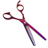 Max Teeth Fishbone Scissors Pets Grooming Thinning Shears Salon Hairdressing Purple