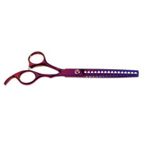 Max Teeth Fishbone Scissors Pets Grooming Thinning Shears Salon Hairdressing Purple