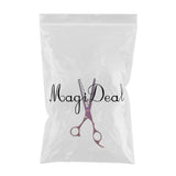 Max Teeth Fishbone Scissors Pets Grooming Thinning Shears Salon Hairdressing Purple
