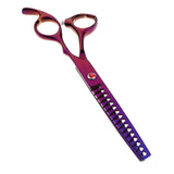 Max Teeth Fishbone Scissors Pets Grooming Thinning Shears Salon Hairdressing Purple