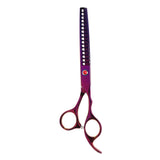 Max Teeth Fishbone Scissors Pets Grooming Thinning Shears Salon Hairdressing Purple