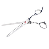 Maxbell Teeth Fishbone Scissors Pets Grooming Thinning Shears Salon Hairdressing Silver