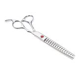 Maxbell Teeth Fishbone Scissors Pets Grooming Thinning Shears Salon Hairdressing Silver