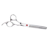 Maxbell Teeth Fishbone Scissors Pets Grooming Thinning Shears Salon Hairdressing Silver