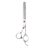Maxbell Teeth Fishbone Scissors Pets Grooming Thinning Shears Salon Hairdressing Silver