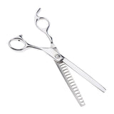 Maxbell Teeth Fishbone Scissors Pets Grooming Thinning Shears Salon Hairdressing Silver