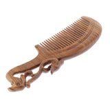 Maxbell Sandal Wood Wooden Hair Comb Anti Static Massage Natural Brush Regular Teeth Handmade for Women Men Kids