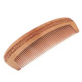 Maxbell Wood Fine Tooth Anti-static Mahogany Comb Scalp Massage Wooden Combs L