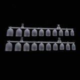Maxbell 300PCS Clear Nail Tips False Nail Practice Salon Home DIY Nail Art Tools Round