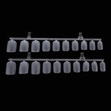 Maxbell 300PCS Clear Nail Tips False Nail Practice Salon Home DIY Nail Art Tools Square