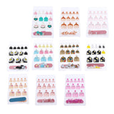 Maxbell 24pcs False Toe Nails French Full Toenails Feet Nail Art Fake Decoration HY-TN-4025